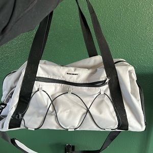 Grey gym bag